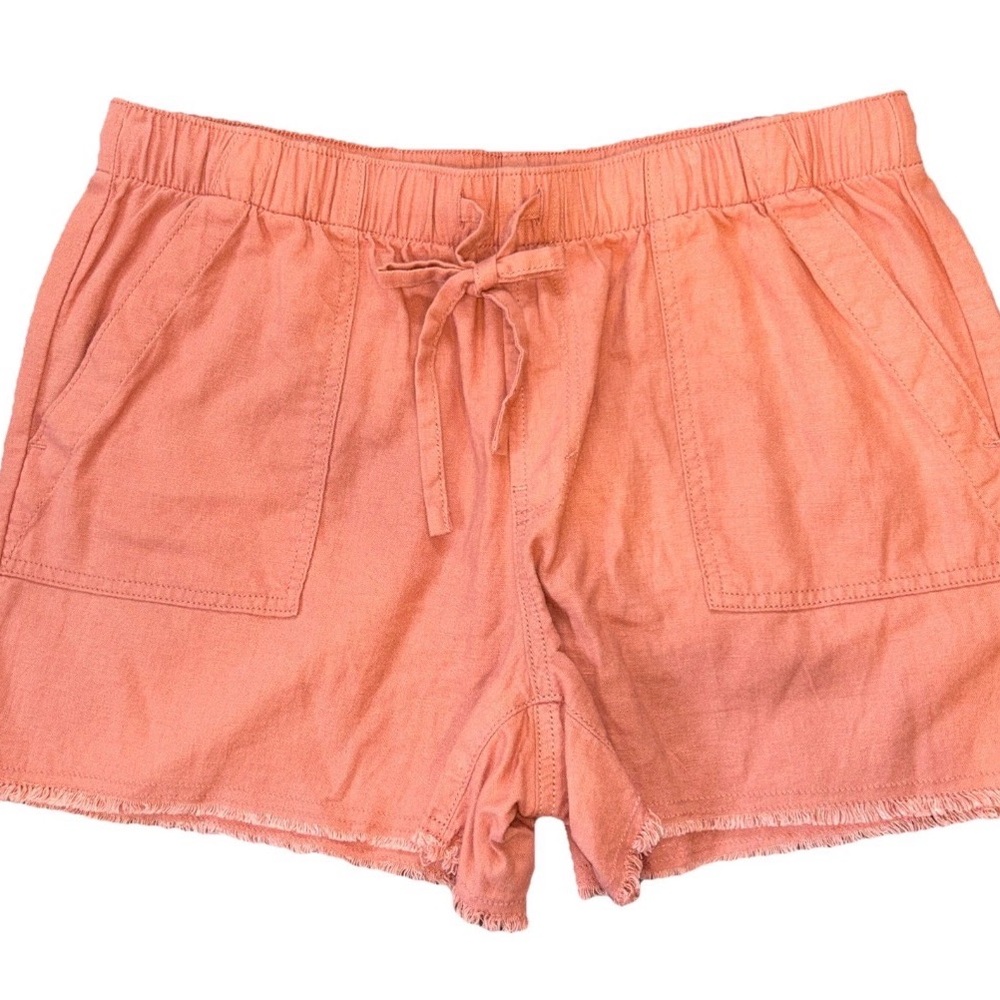 A.N.A. Women’s coral cotton linen shorts size medium NWOT
